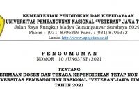 Lowongan non PNS UPN Veteran Jawa Timur