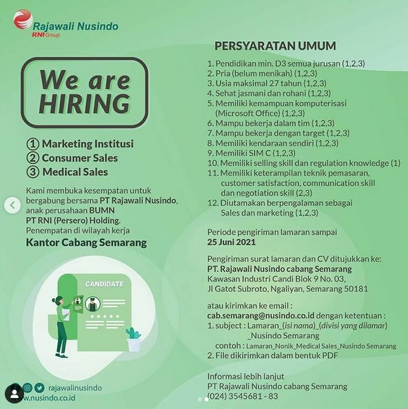 Lowongan Kerja Kai Semarang 2021 : Lowongan Kerja BUMN PT. Surabaya